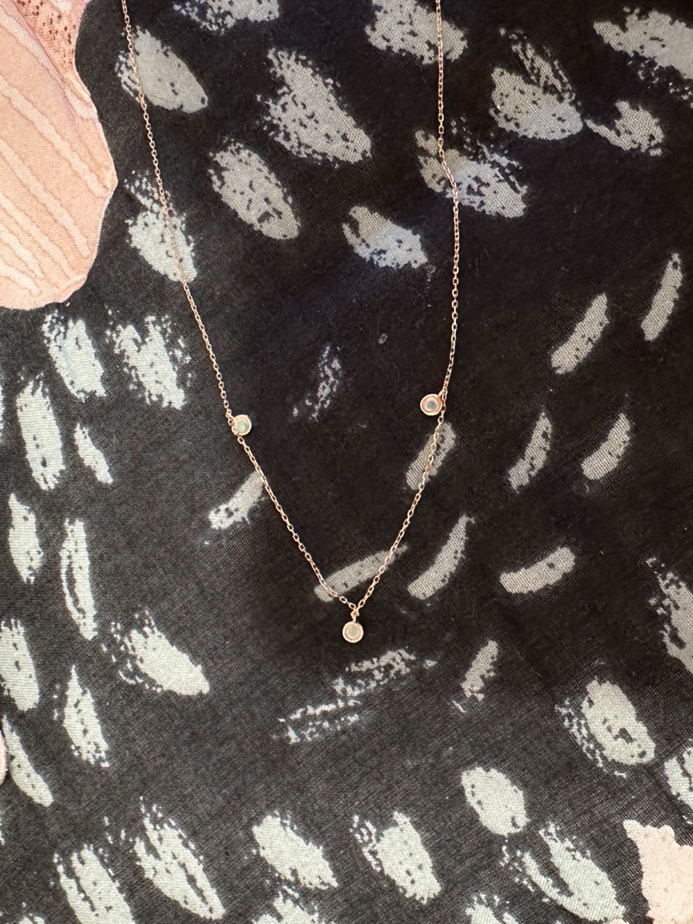 Gorjana 14K Solid Gold Opal Flutter Necklace - Picture 4 of 5